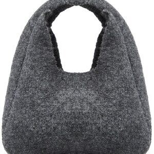 Durable Grey Student Tote Bag - Light & Breathable Shoulder Purse for Winter